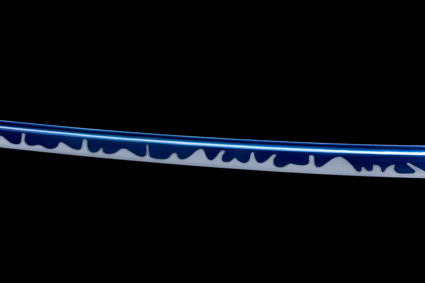 Kotetsu Blue Blade Katana – Hand Forged High Manganese Steel Japanese Sword with Blued Finish and Collector Scabbard