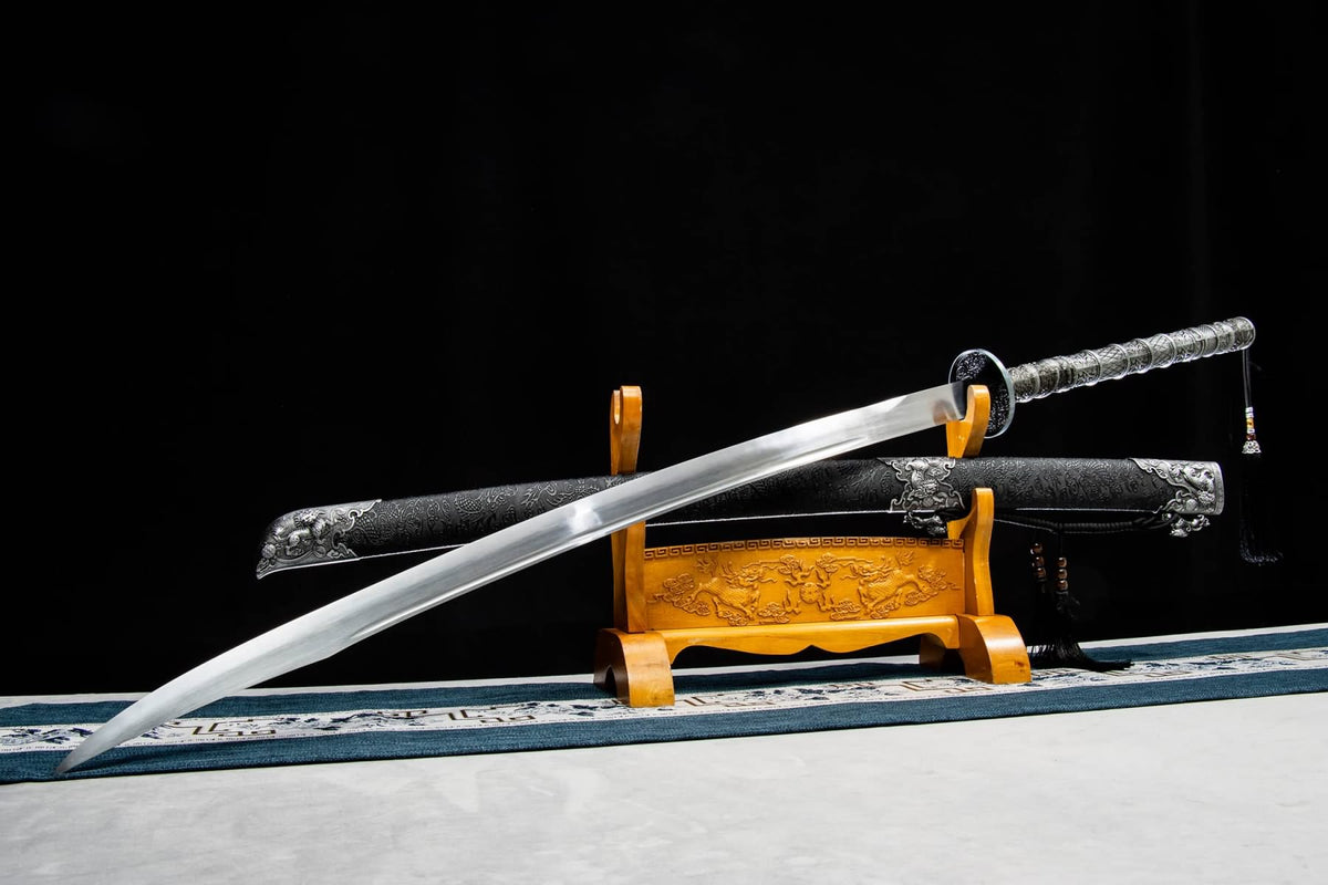 Dragon Miao Dao – Manganese Steel, Black Scabbard - Chinese Sword store