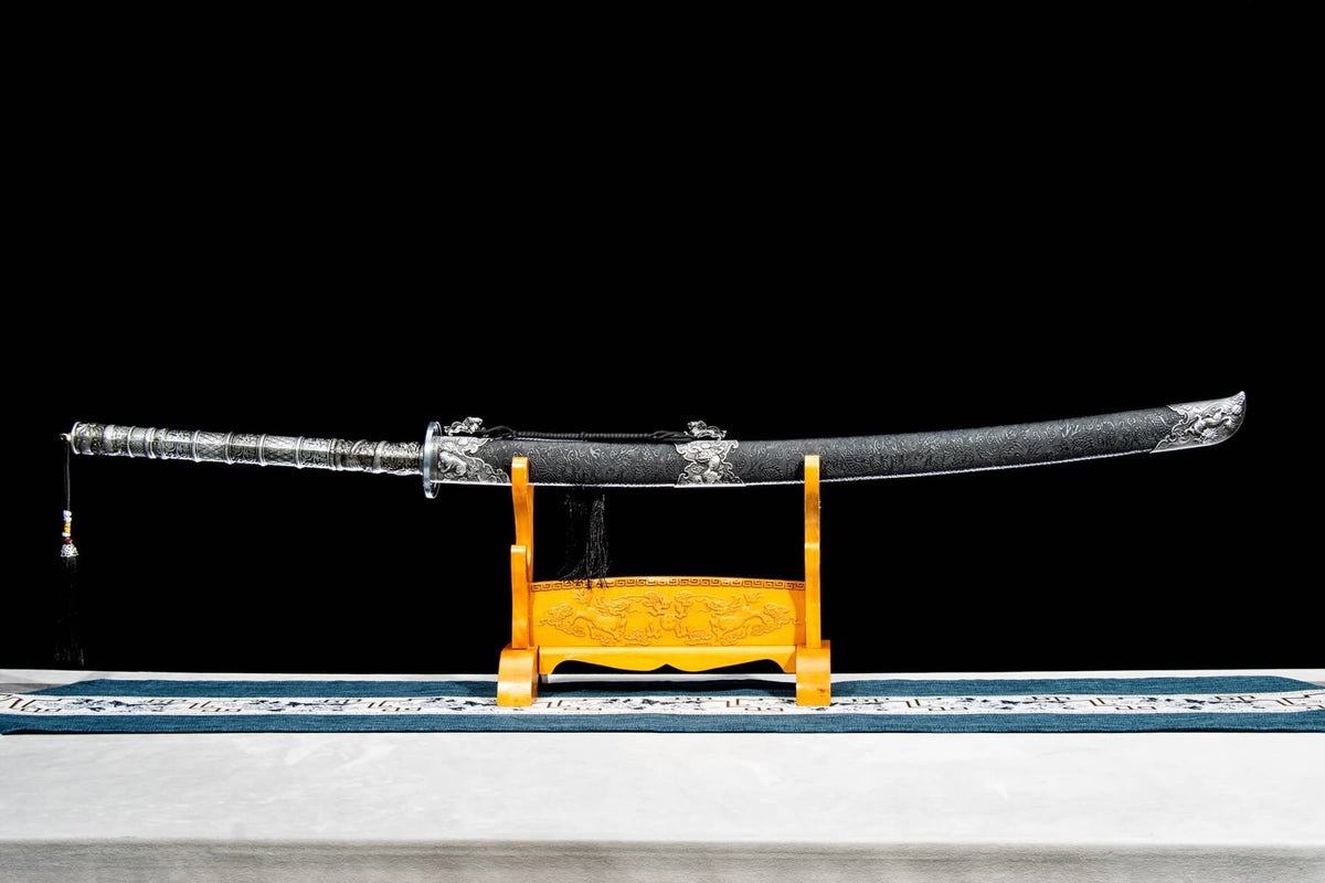 Dragon Miao Dao – Manganese Steel, Black Scabbard - Chinese Sword store