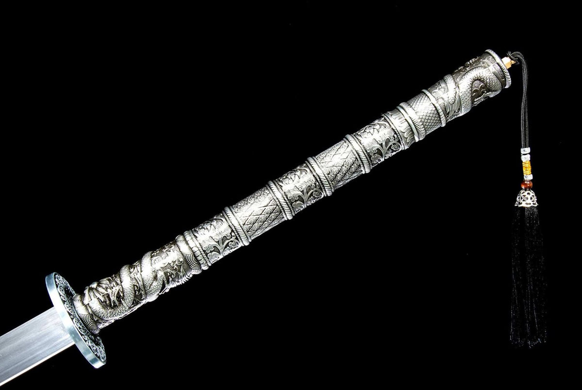 Dragon Miao Dao – Manganese Steel, Black Scabbard - Chinese Sword store