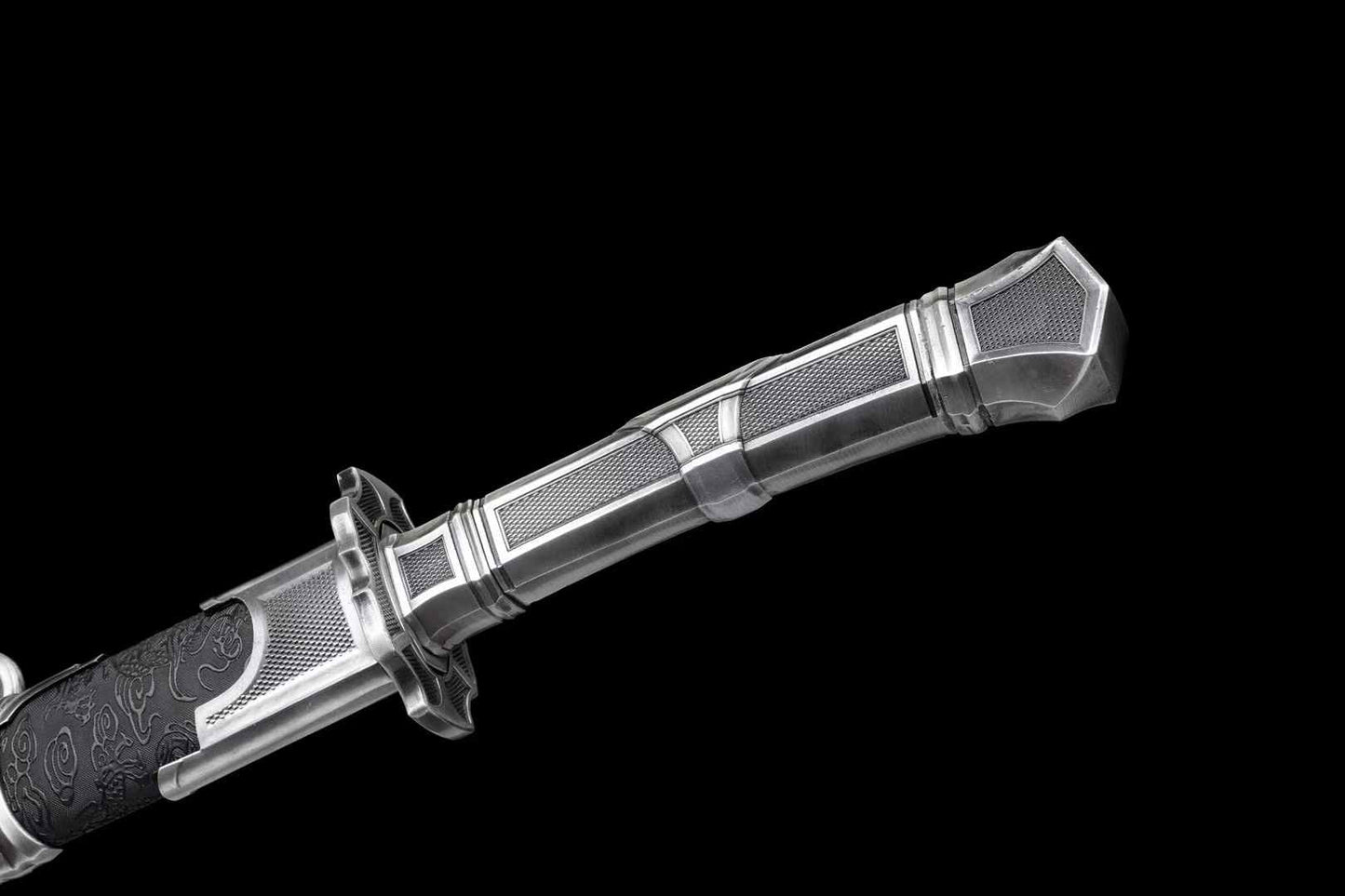 Qing Dao Sword | Hand-Forged Chinese Saber in High Manganese Steel with Qing Dynasty Alloy Fittings