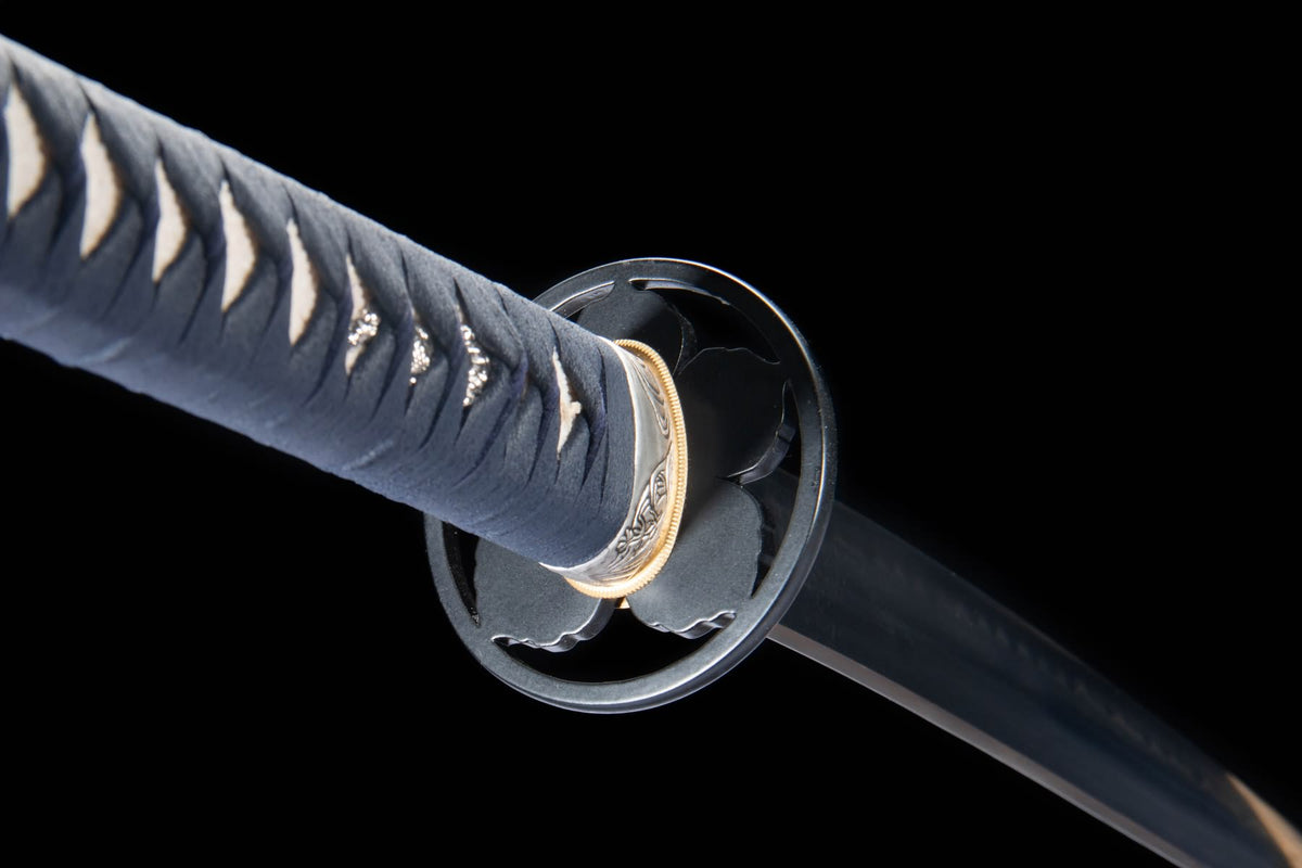 Blue Snowflake Aoi Katana – T10 Clay-Tempered Steel