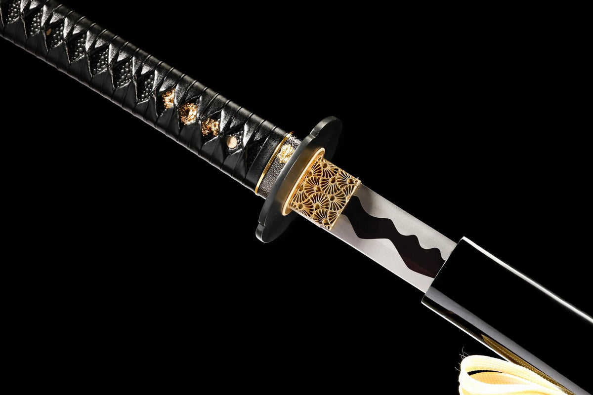 Double-Edged Katana – 1060 High Carbon Steel, Iron Tsuba