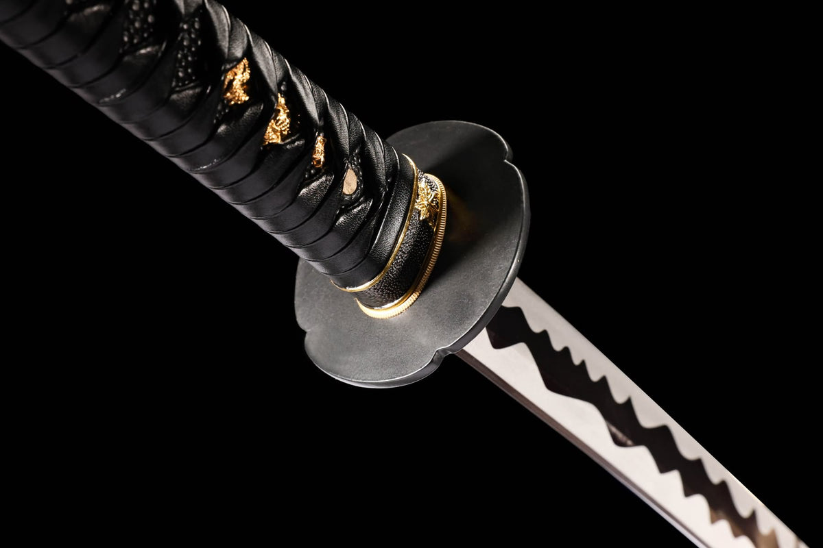 Double-Edged Katana – 1060 High Carbon Steel, Iron Tsuba