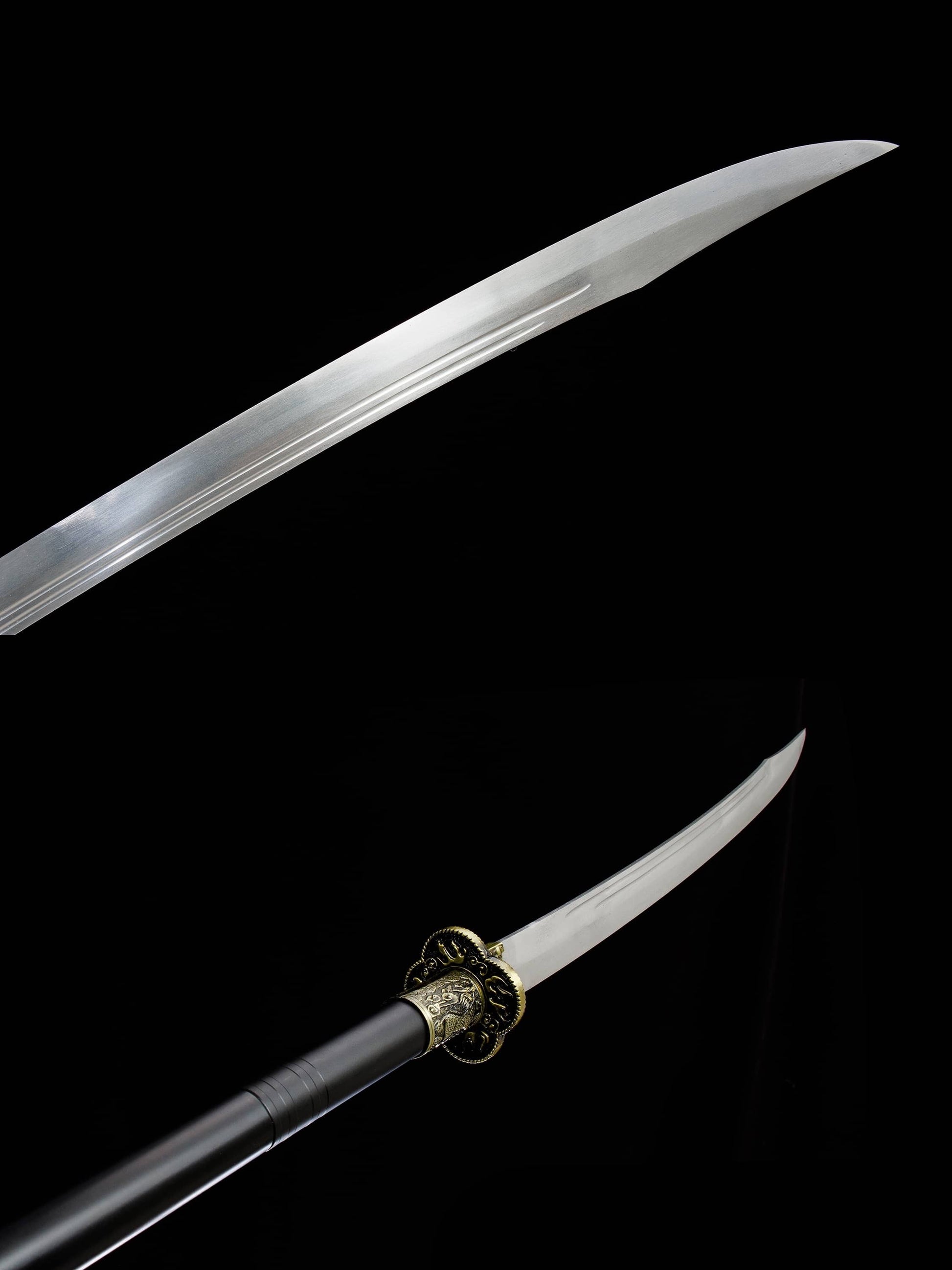 Green Dragon Crescent Blade – 60.2″ Polearm with 19.7″ Chrome Steel Saber