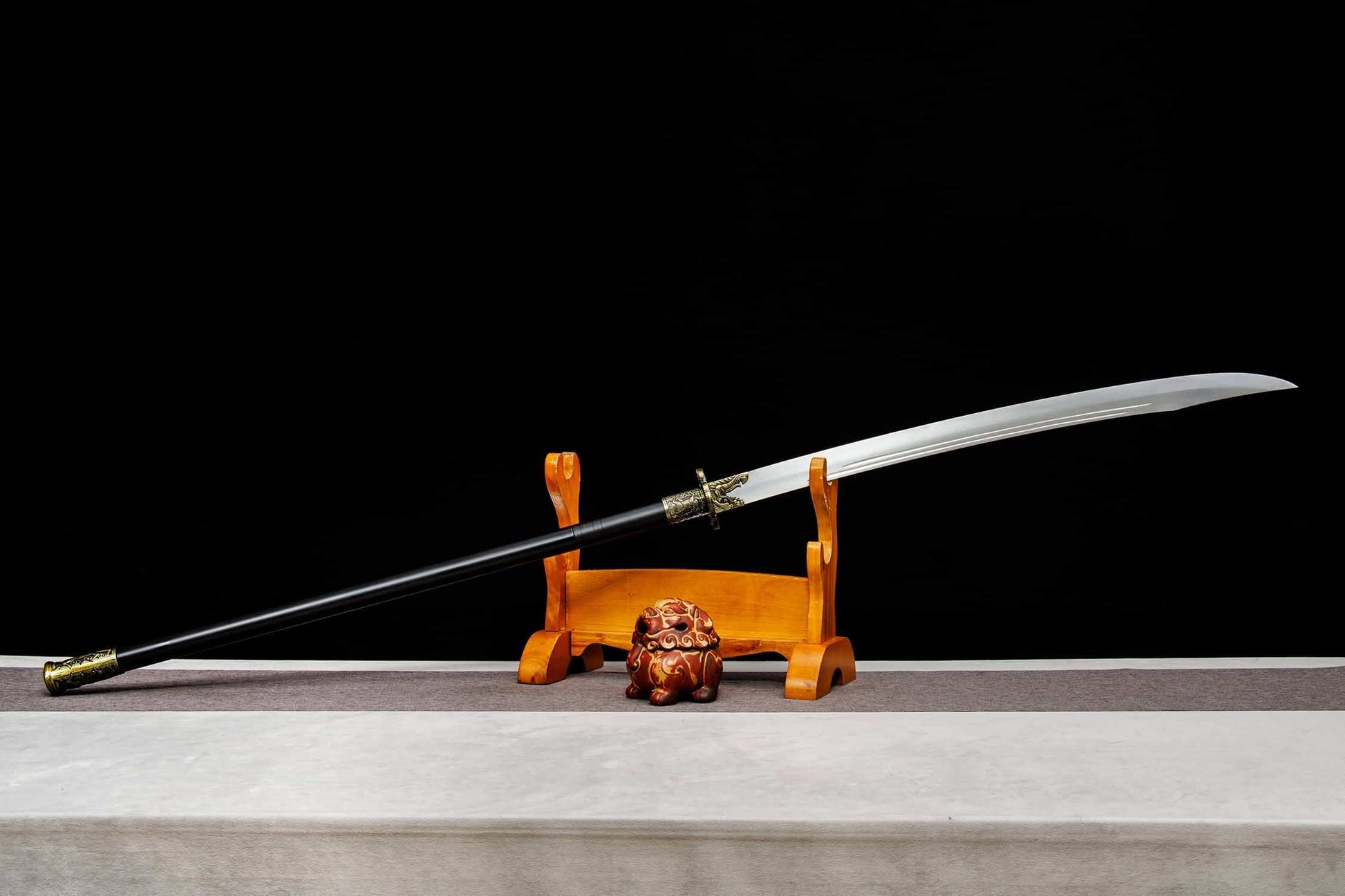 Green Dragon Crescent Blade – 60.2″ Polearm with 19.7″ Chrome Steel Saber