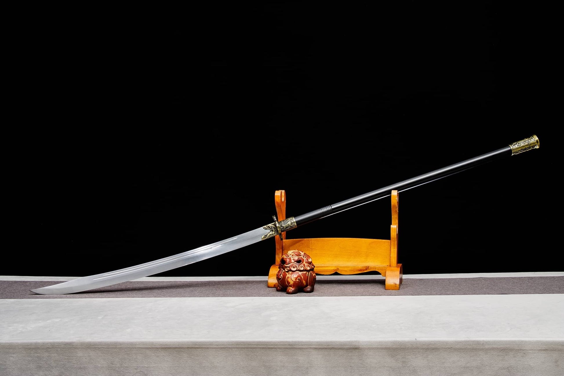 Green Dragon Crescent Blade – 60.2″ Polearm with 19.7″ Chrome Steel Saber