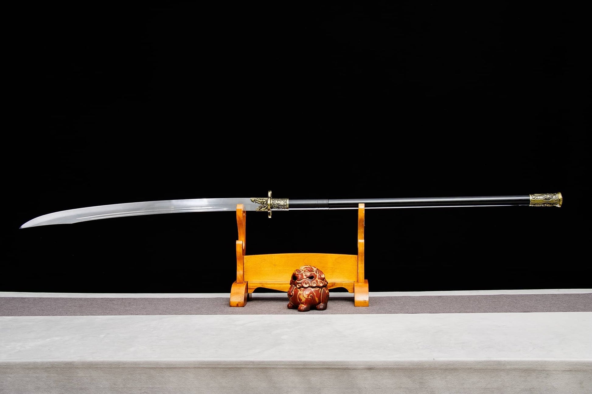 Green Dragon Crescent Blade – 60.2″ Polearm with 19.7″ Chrome Steel Saber