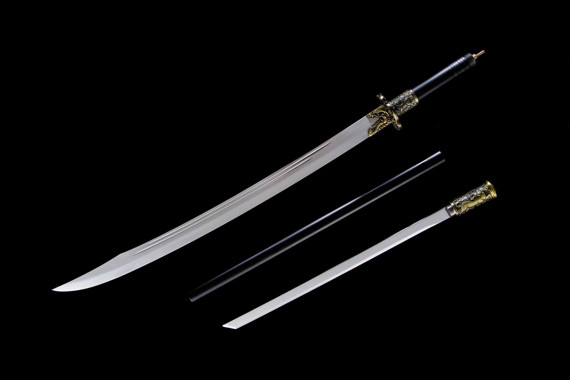 Green Dragon Crescent Blade – 60.2″ Polearm with 19.7″ Chrome Steel Saber