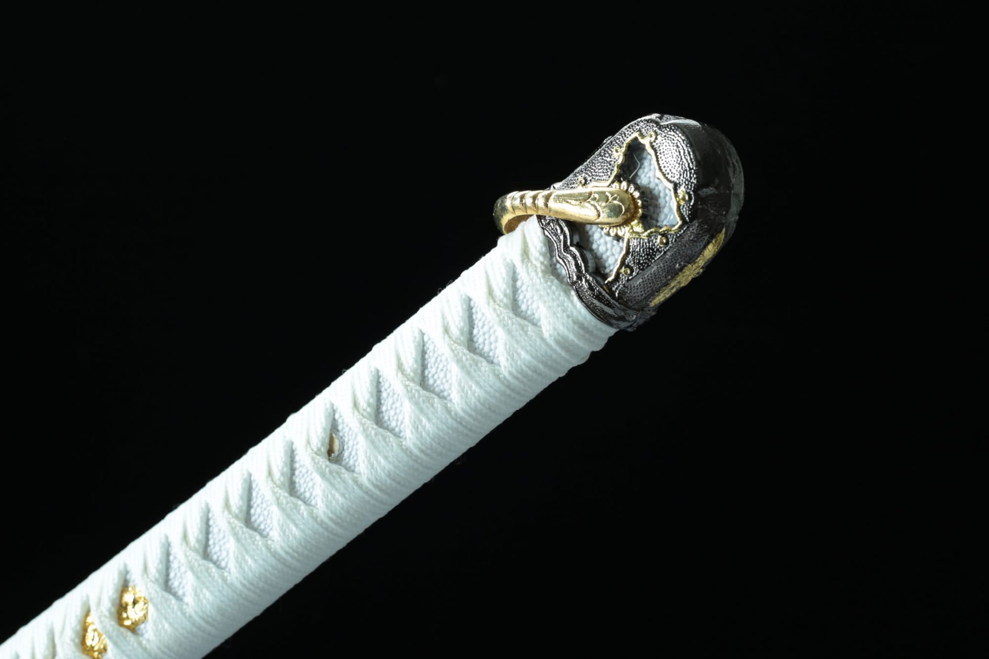 Japanese Sakura Tachi Sword – Patterned Steel Blade, Piano Lacquer Scabbard - Chinese Sword store