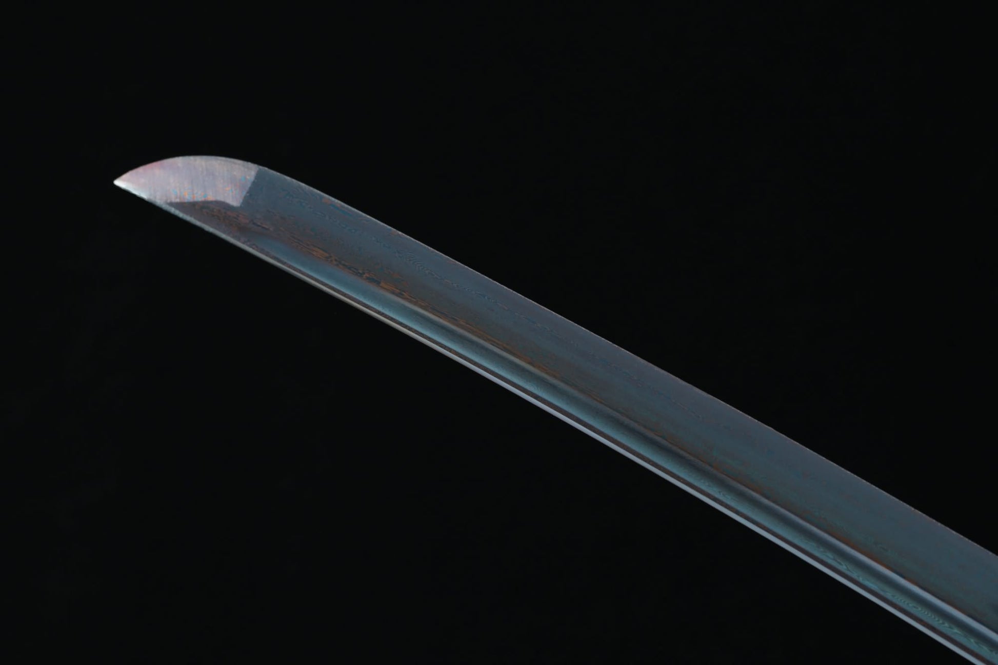 Japanese Sakura Tachi Sword – Patterned Steel Blade, Piano Lacquer Scabbard - Chinese Sword store