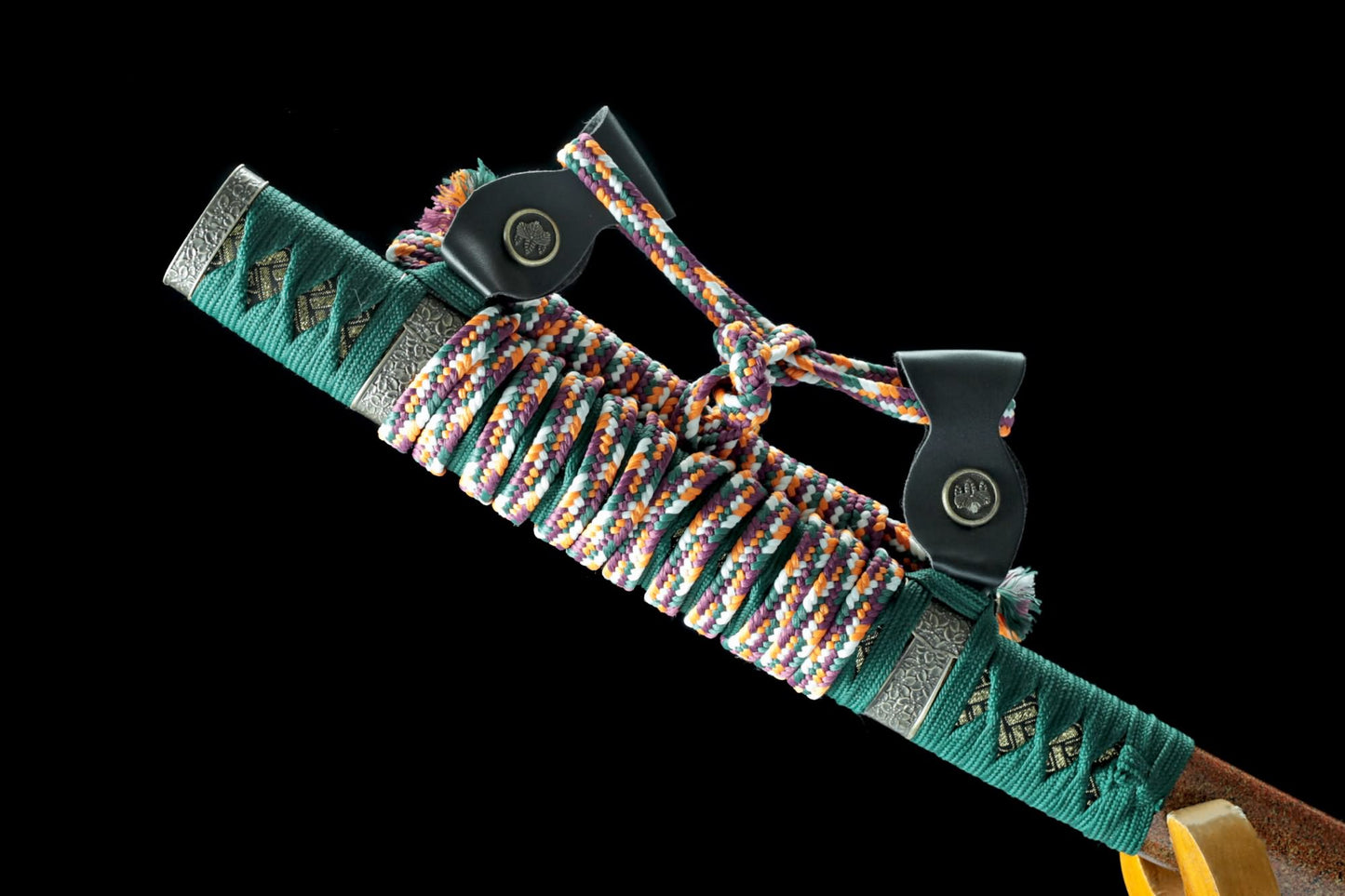 Japanese Tachi Sword – 41.3” Hand-Forged 1045 Steel Blade with Piano-Finish Scabbard