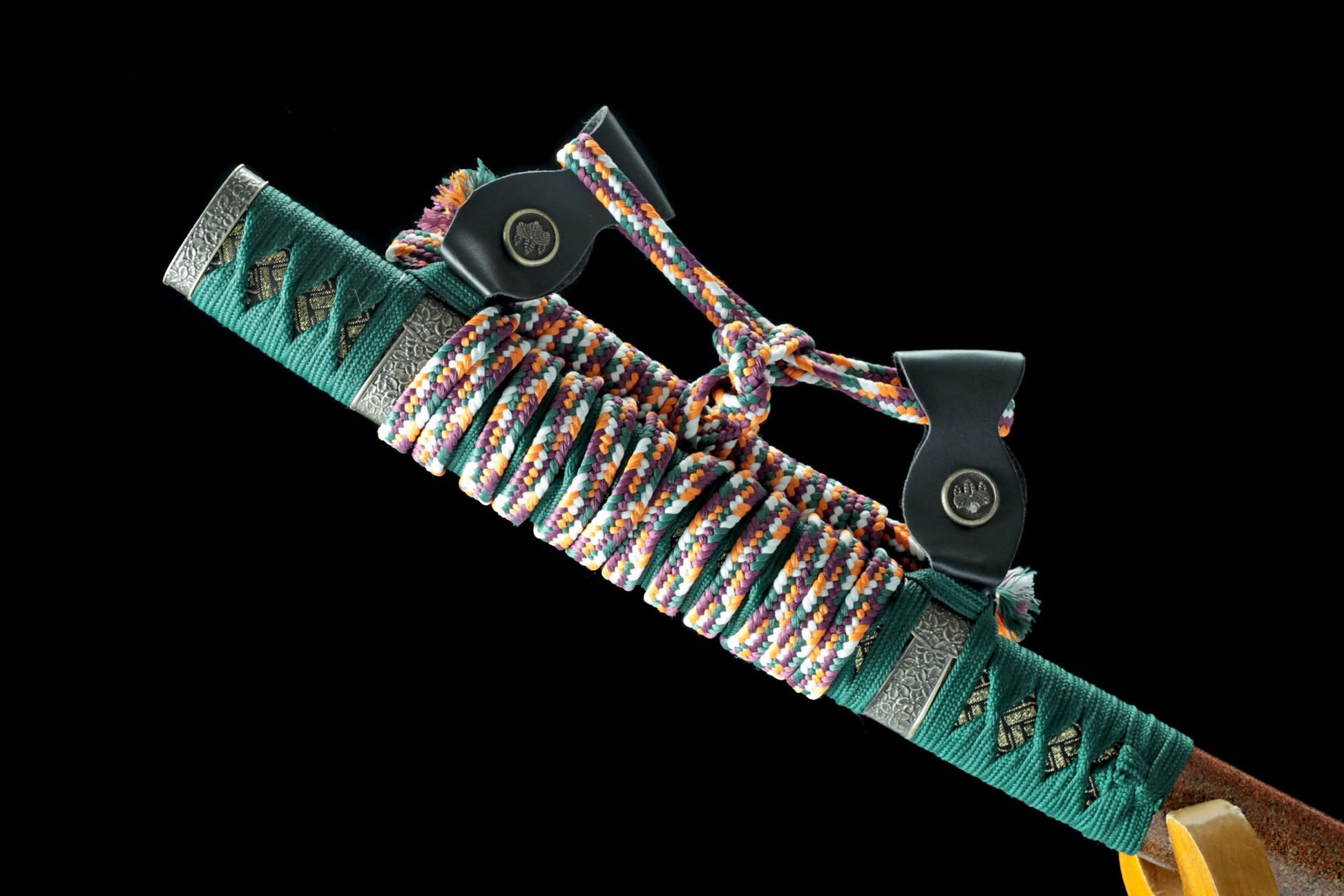 Japanese Tachi Sword – 41.3” Hand-Forged 1045 Steel Blade with Piano-Finish Scabbard