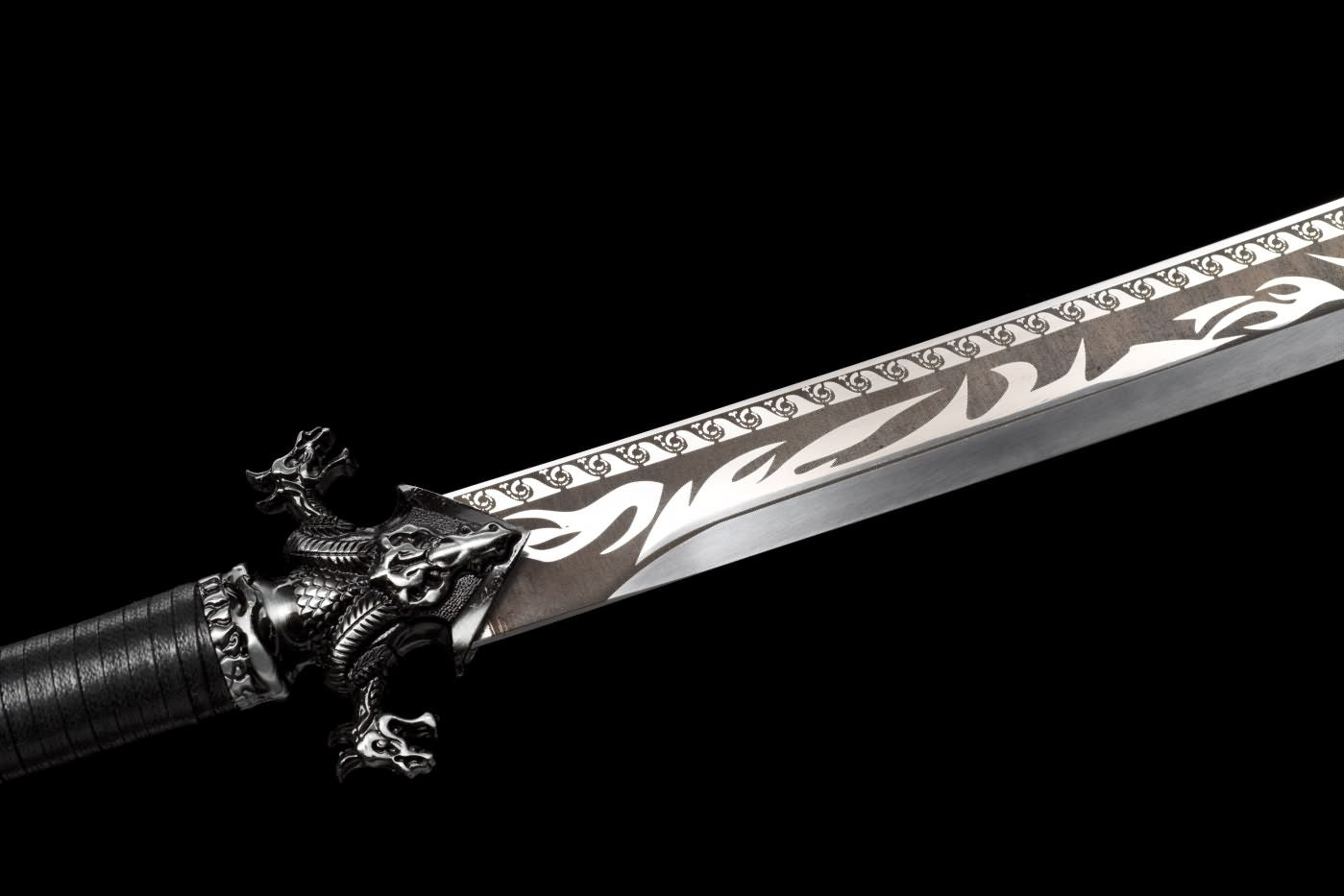 Da dao Sword Real,High Carbon Steel Blade,PU Scabbard,LOONGSWORD