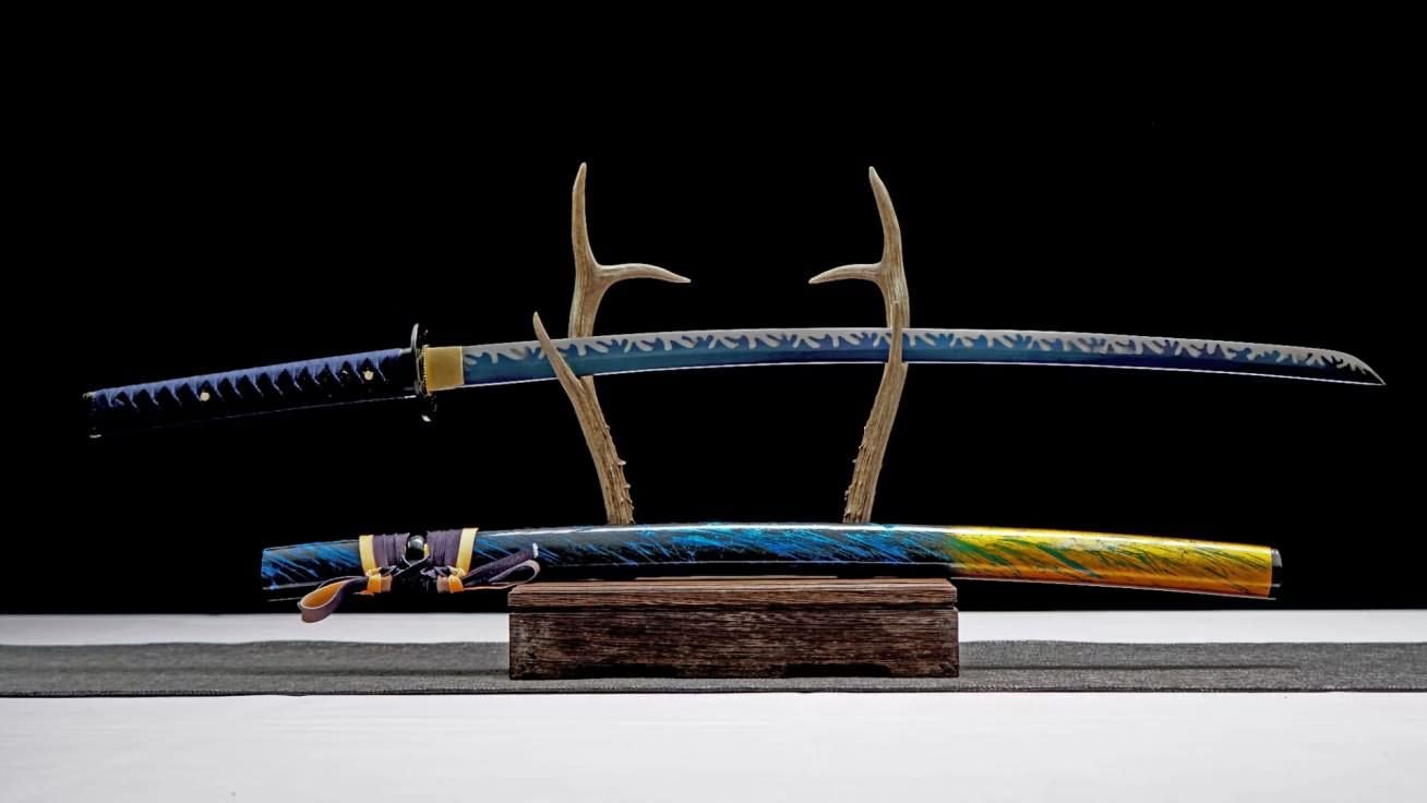 Katana Samurai Swords Real Forged High Carbon Steel Full Tang Kendo,LOONGSWORD