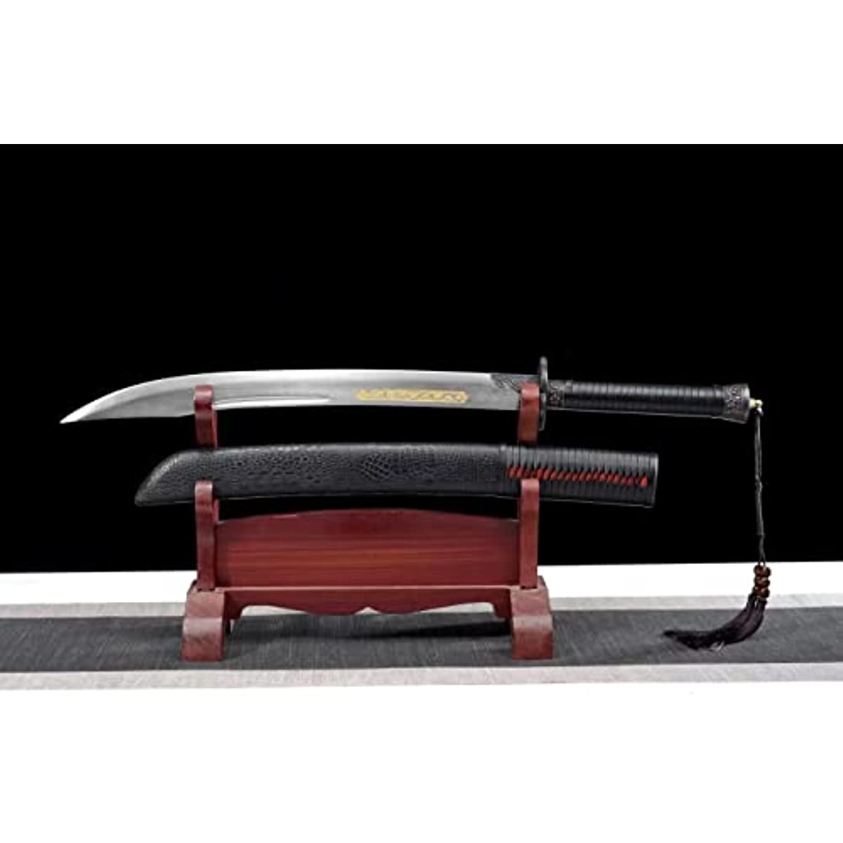 LOONGSWORD,Dagger Saber Forged High Carbon Steel Blade,Pu Scabbard) Length 31"