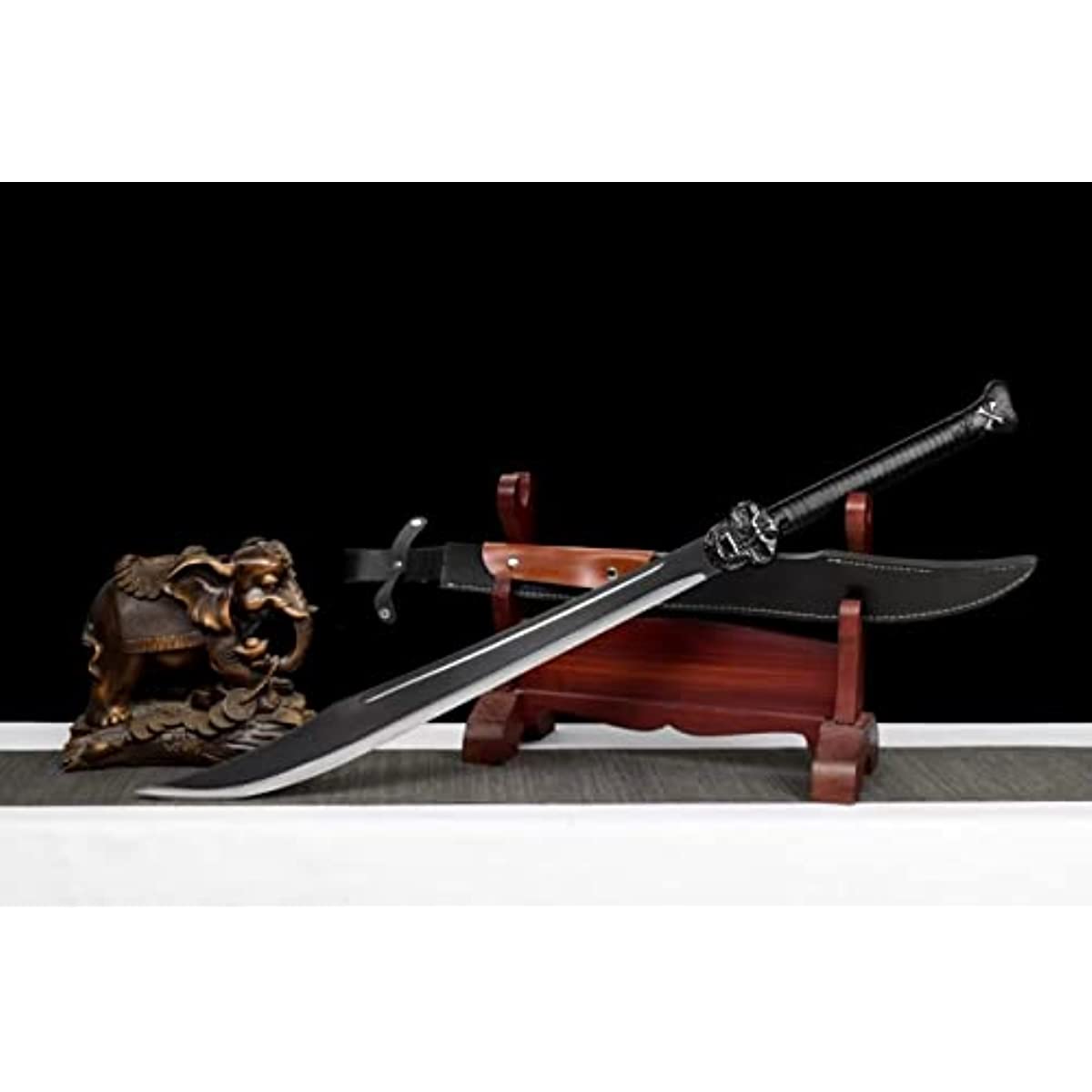 LOONGSWORD,chinese sword,DaDao,Broadsword,High Carbon Steel Blade,PU Scabbard Length 36"