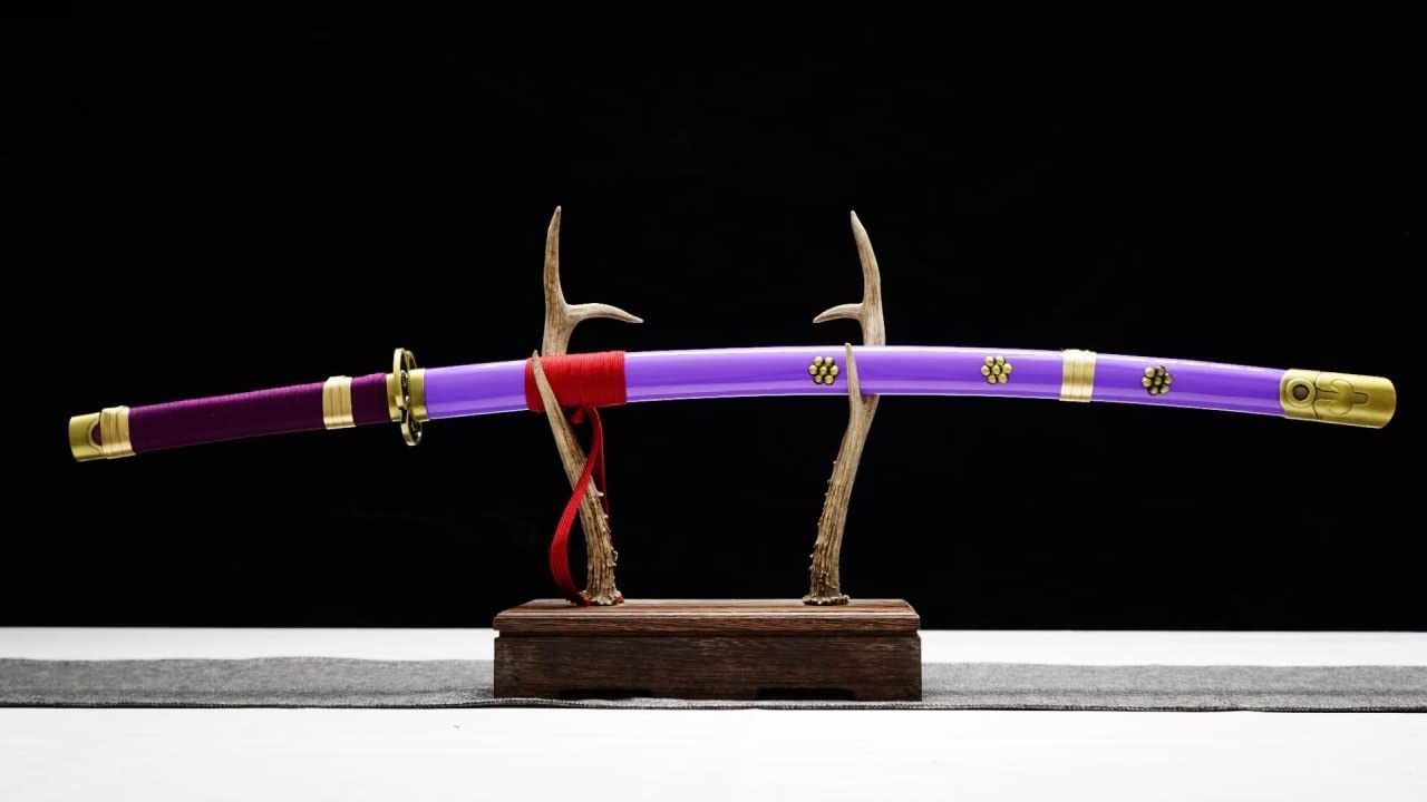LOONGSWORD,Cosplay Katanas Samurai Sword Real Forged 1045 Carbon Steel Blades
