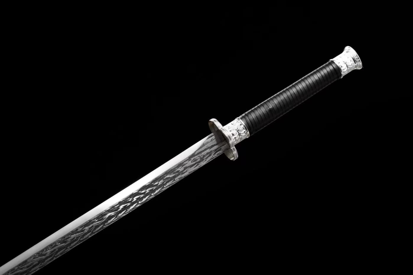 Saber swords Real High Carbon Steel Blade,Alloy Fittings,Solid Wood Scabbard,chinese sword