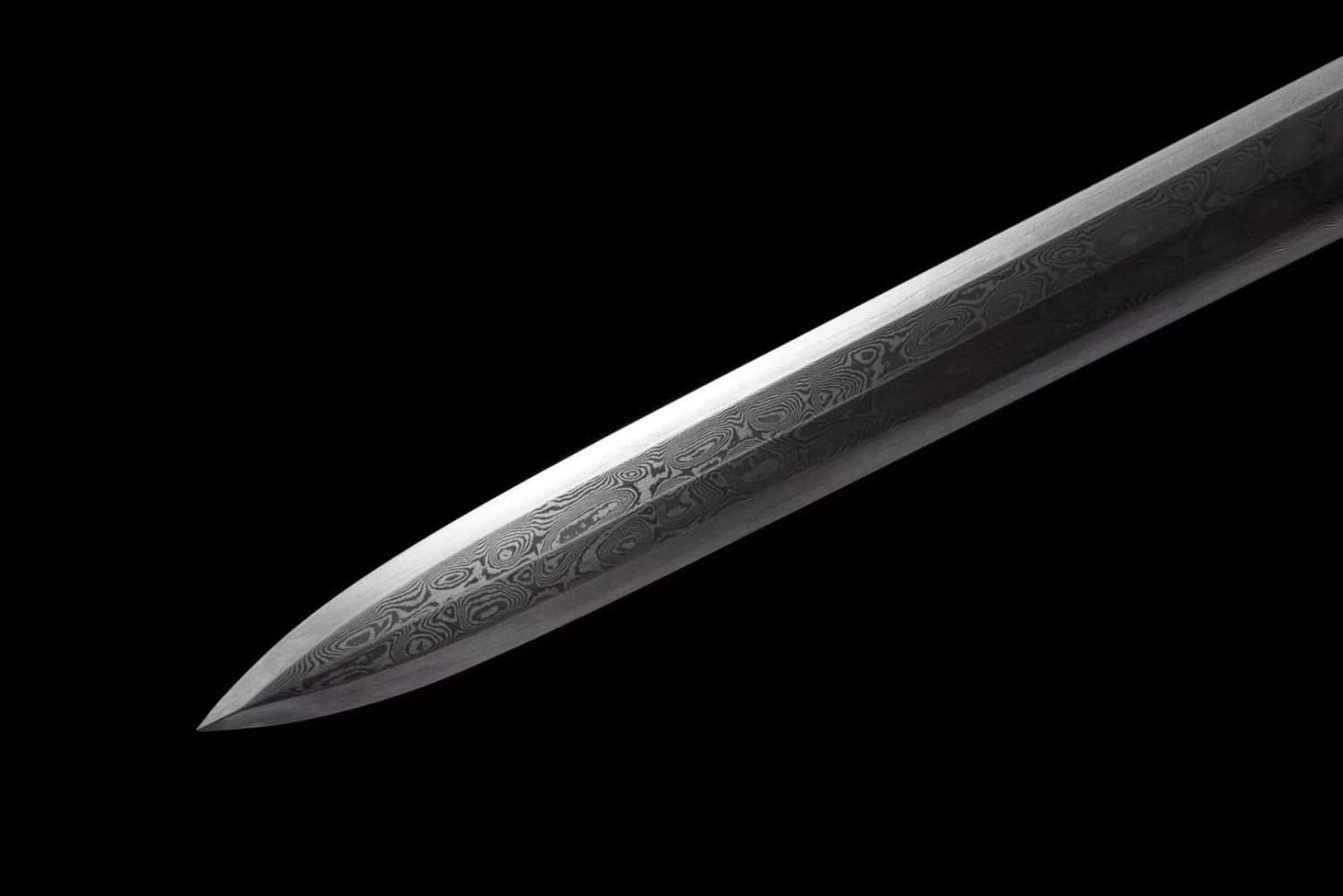 Phoenix Sword Real,Damascus Steel Blades,Rosewood Scabbard