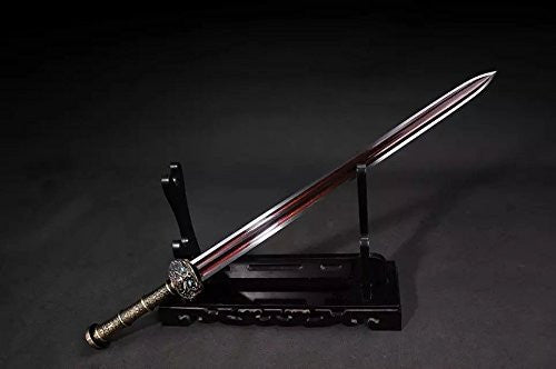 Fengyun jian sword/Damascus steel red blade/Alloy handle - Chinese sword shop
