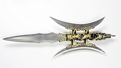 Shuangyue Halberd/Stainless steel material/Chinese martial arts/Gong fu - Chinese sword shop