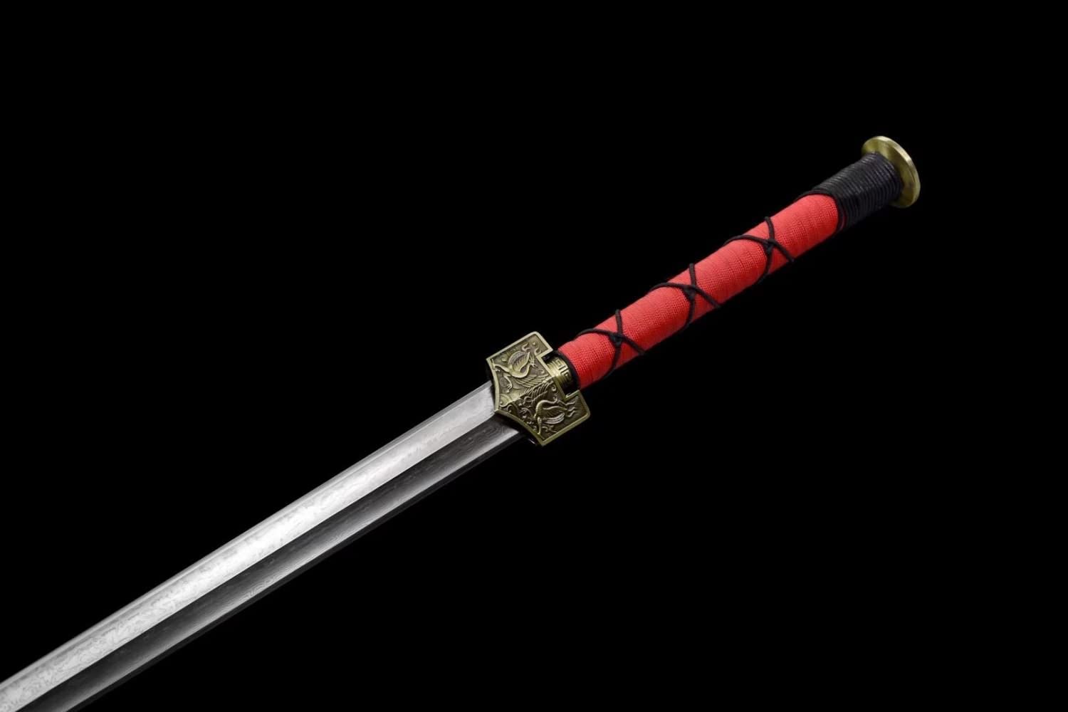 Han jian Sword Real,Forged Damascus Steel Blades,chinese swords
