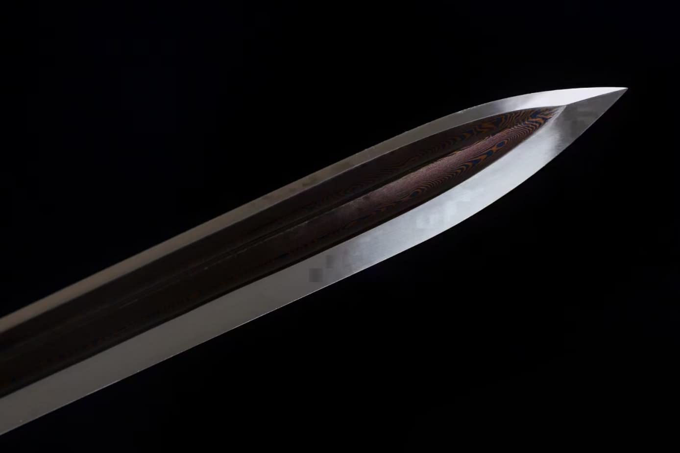 Dragon Spear,Forged Damascus Steel Spearhead,Rosewood Rod,Kung fu