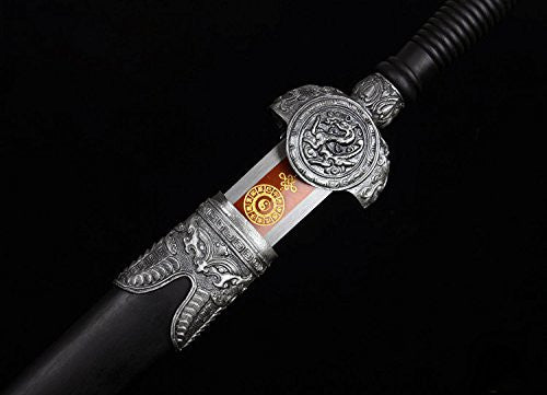 Zodiac sword,High carbon steel blade,Black wood,Alloy fittings - Chinese sword shop