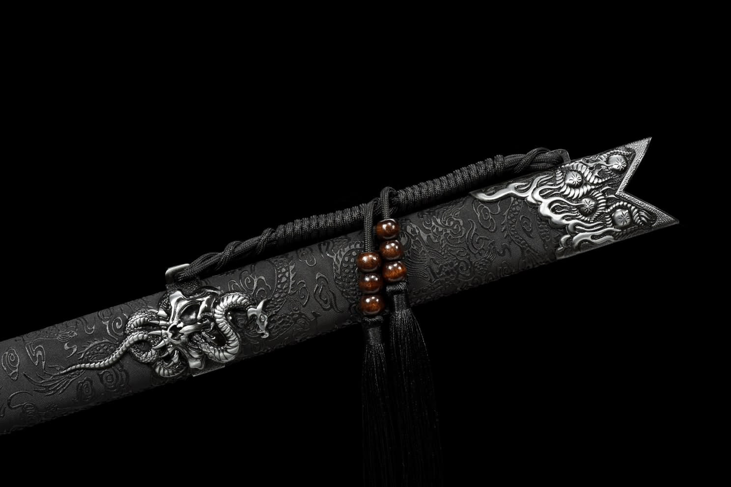 LOONGSWORD,chinese sword,Dragon Tang dao,Battle Ready,Hand Forged High Carbon Steel Blade