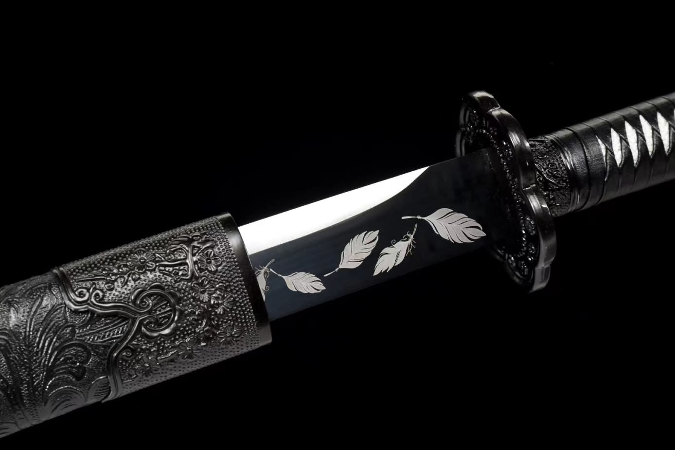 LOONGSWORD,Practical Swords Qing Dao Forged High Carbon Steel Blade,Alloy Fittings