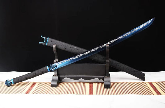 Machete,Saber Real,Full Tang High Carbon Steel Blue Blades