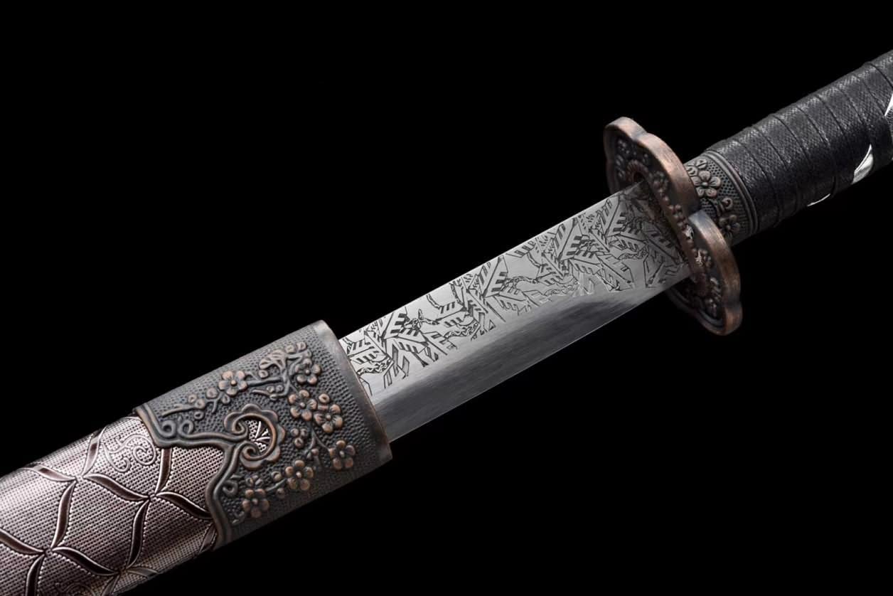 Qing Dao,Practical Knife,Forged High Carbon Steel Blade,Alloy Fittings,LOONGSWORD