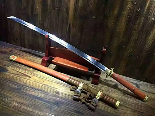 Nihontou Tachi/High carbon steel Clay burning blade/Alloy tosogu/Full tang - Chinese sword shop