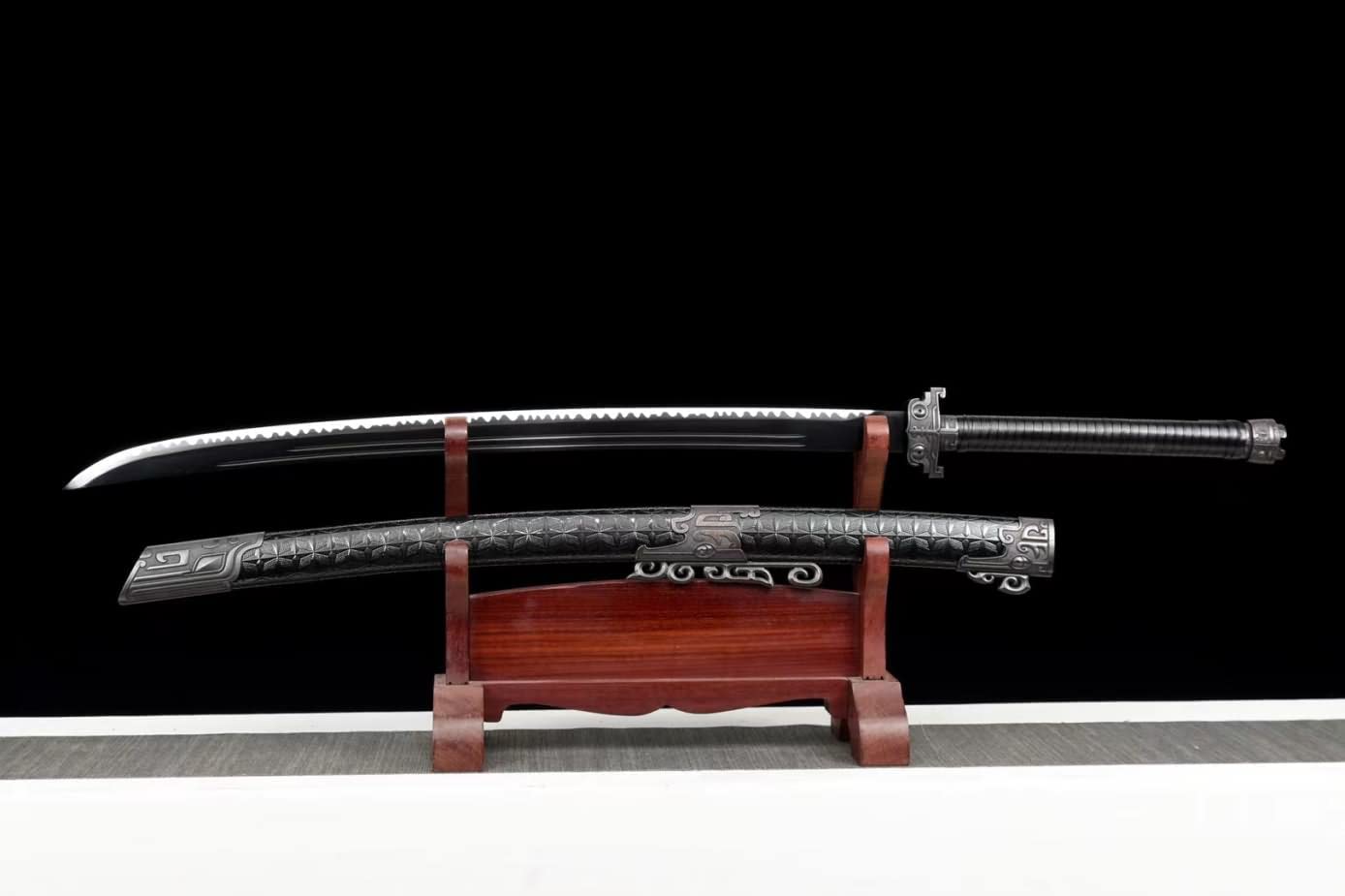Black Gold Machete,Forged high Carbon Steel Blades,Alloy Fittings,chinese sword,loongsword