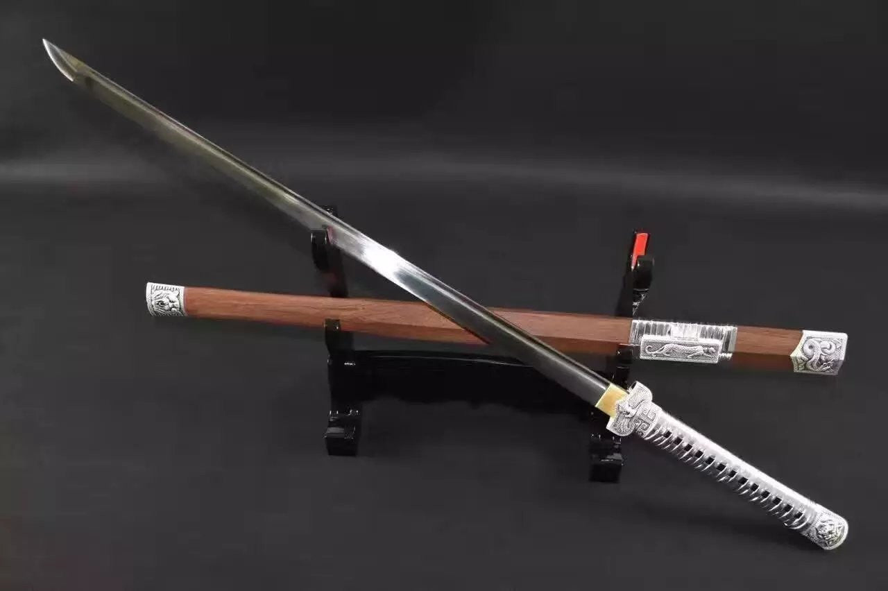 Dao/High carbon steel blade/Rosewood/Alloy fittings/Length 43" - Chinese sword shop
