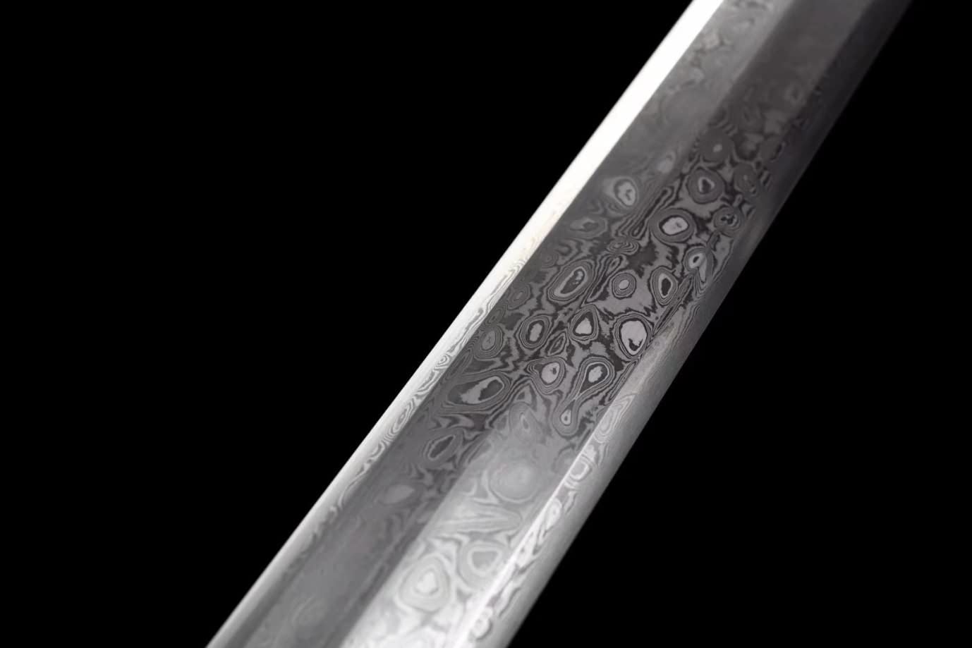 Phoenix Sword,Damascus Steel octahedral Blade,Rosewood Scabbard