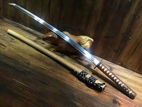 katana/High carbon steel blade/Solid wood/Peony pattern Alloy fittings - Chinese sword shop