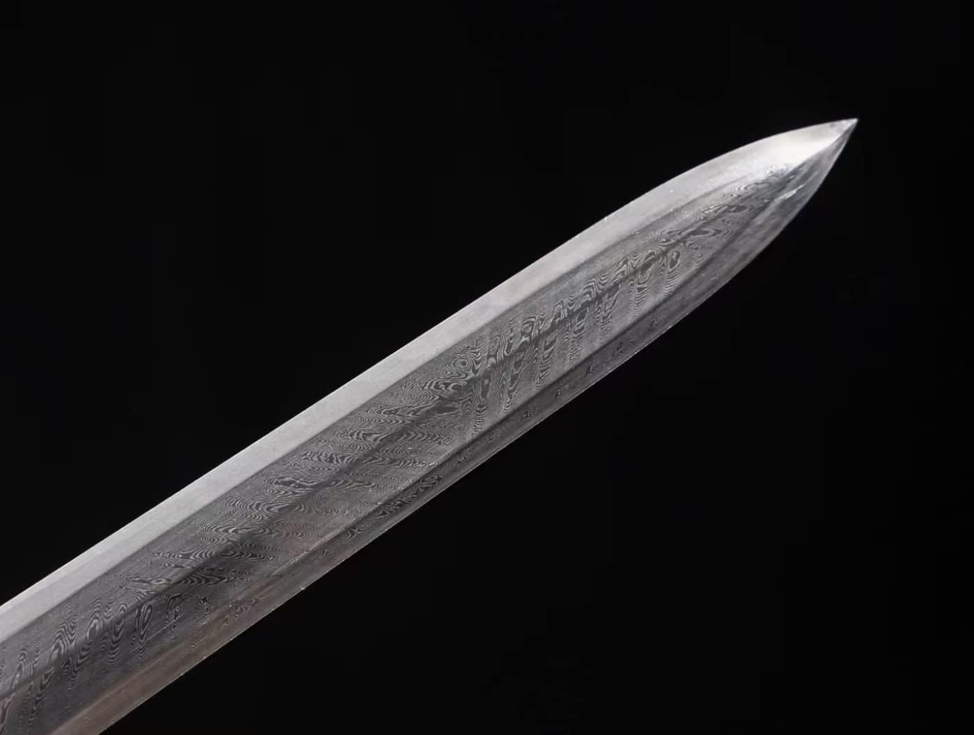 Han jian Real, Damascus Steel Blade,Rosewood,Stainless Steel Fittings,chinese sword