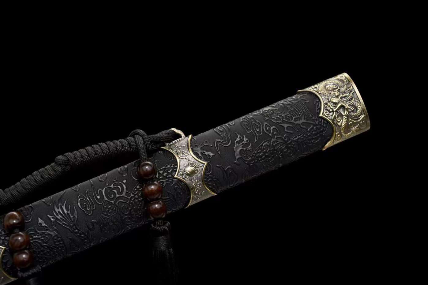 Tang Dao Real,Forged High Carbon Steel Blade,Alloy Fittings,chinese sword