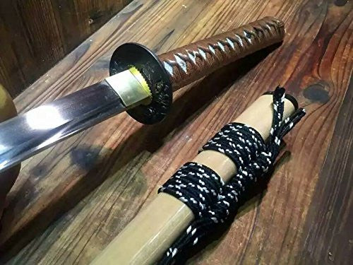 katana/High carbon steel blade/Solid wood/Peony pattern Alloy fittings - Chinese sword shop