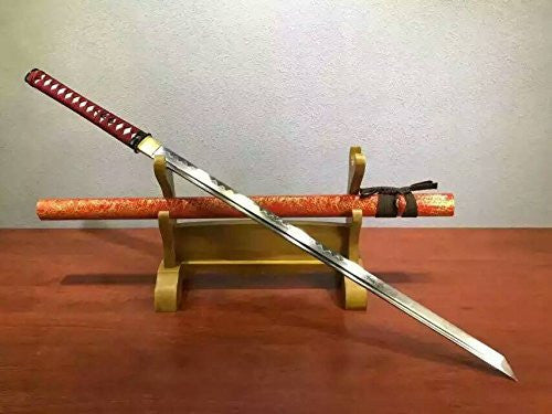 Ninja Sword Katana/T10 high-carbon steel blade/Wood scabbard/Alloy fitted - Chinese sword shop