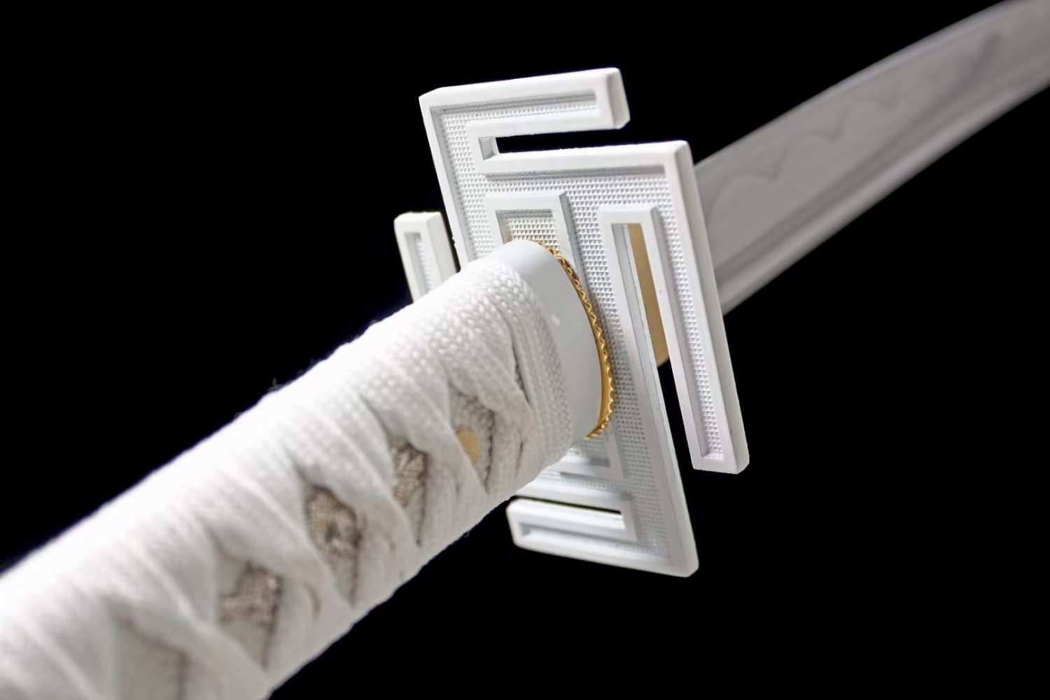 Samurai Swords Real Forged High Carbon Steel Full Tang Kendo White Scabbard