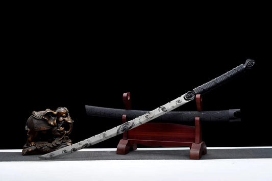 Horse-Chopping Sword,Battle Ready Forged High Carbon Steel Blade