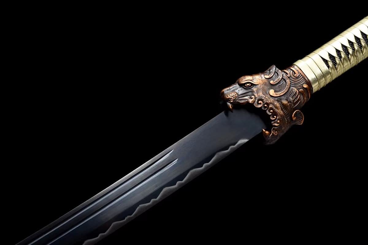 Chinese Sword,Tiger Saber,Hand Forged(High Carbon Steel Blade) Battle Ready