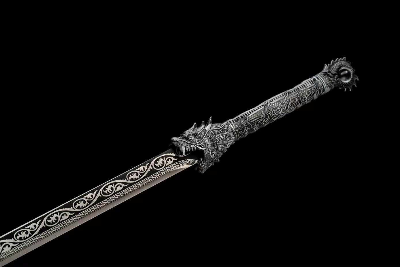 Dragon Tang dao Tactical Swords High Hardness Blade,Alloy Fittings,Pu Scabbard,LOONGSWORD