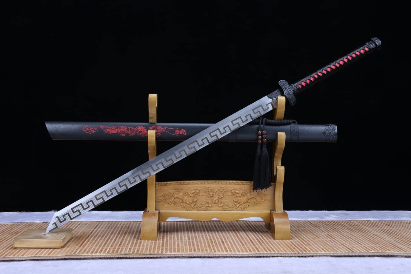 Black Gold Ancient Sword,Forged High Carbon Steel Blade,Alloy Fittings