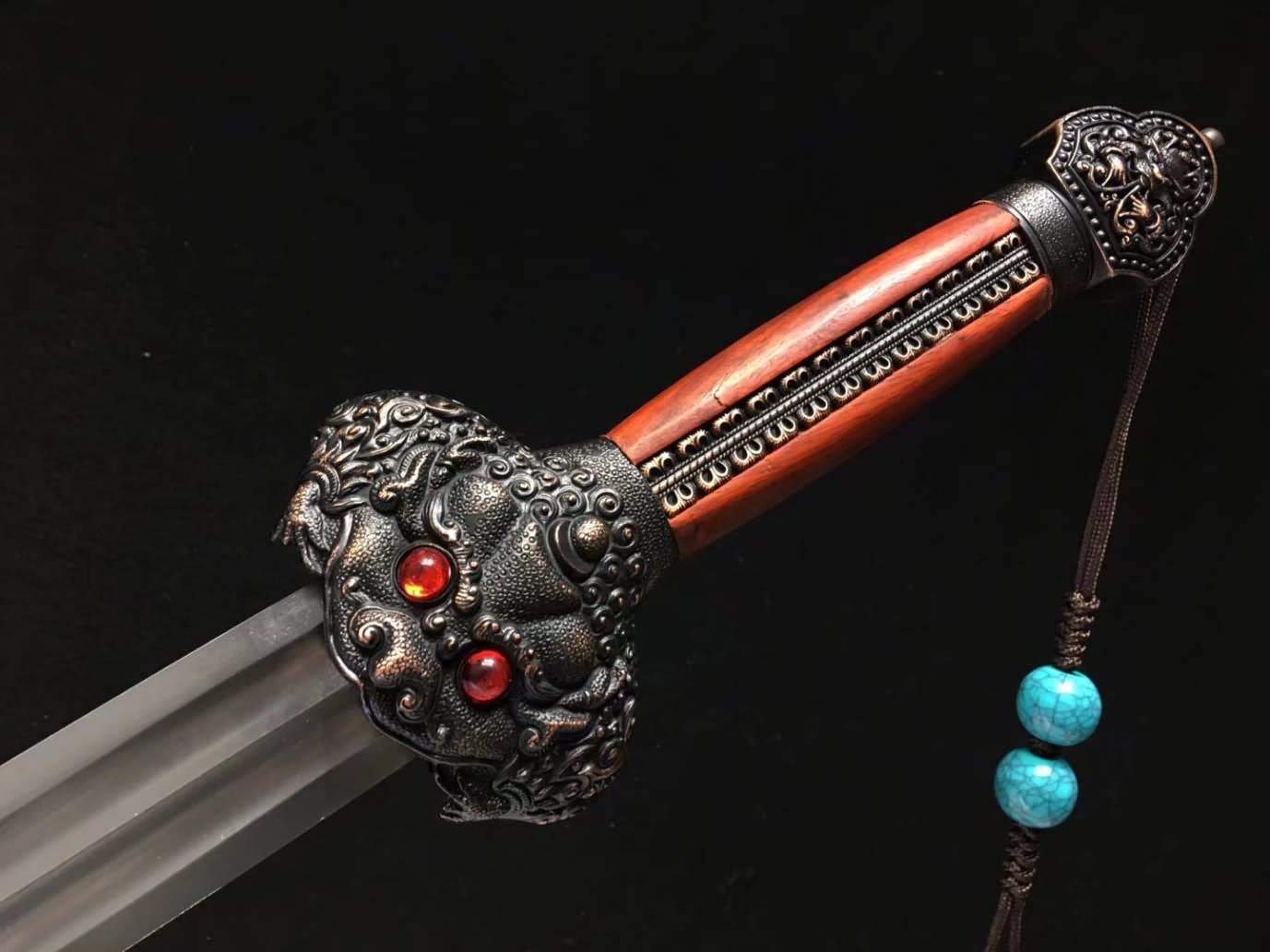 Yongle jian Swords Real,Forged High Carbon Steel Blade,Redwood,Alloy Fittings,chinese sword