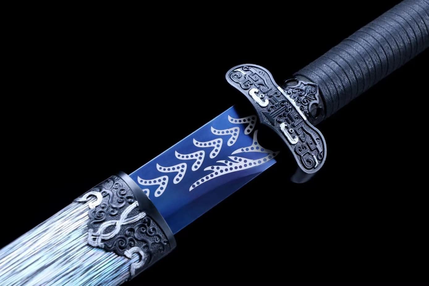 Black Gold Dao Saber,Forged High Carbon Steel Blade,Alloy Fittings