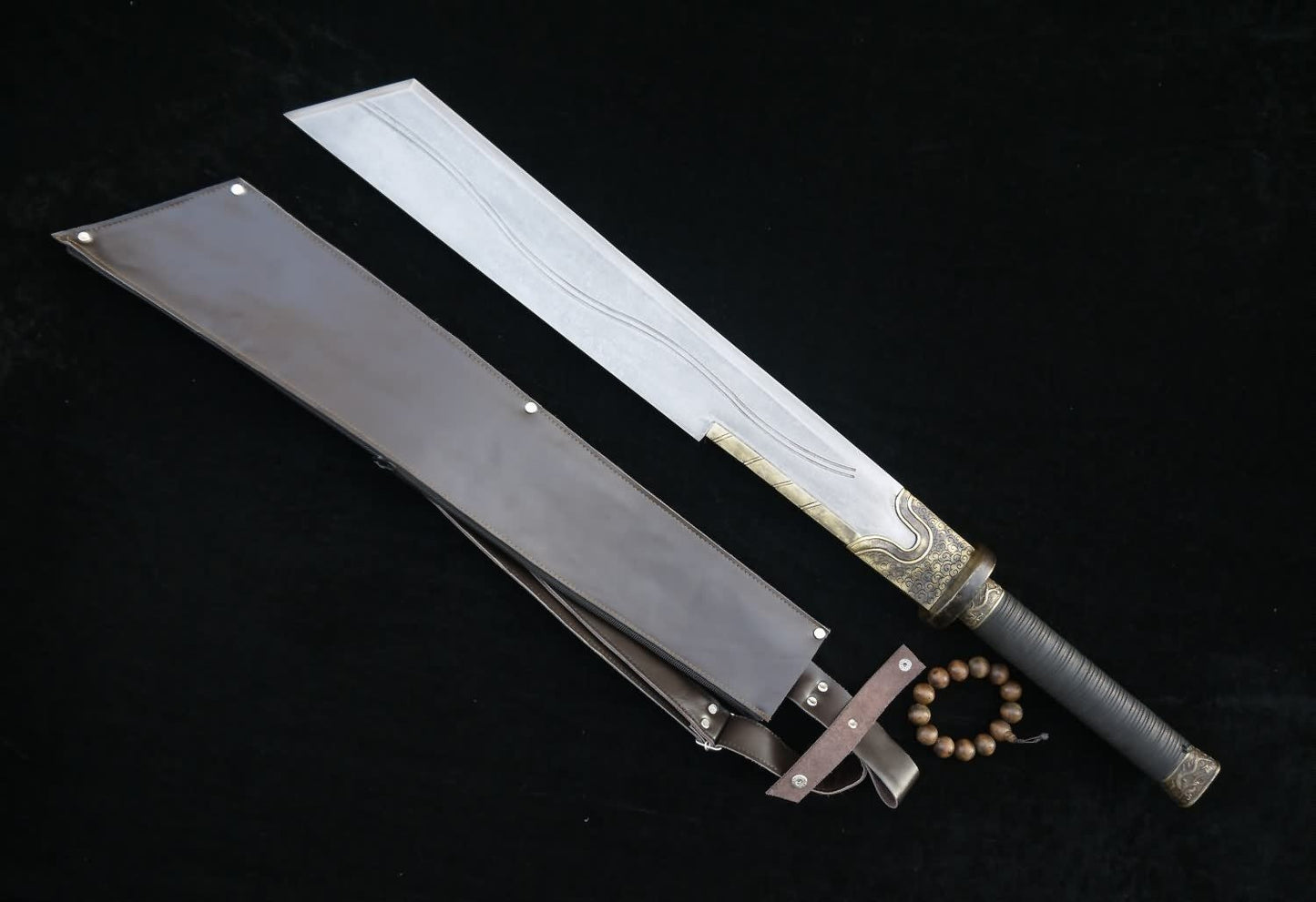 Anti-Japanese sword/Damascus Steel blade/Brass handle&handmade art - Chinese sword shop